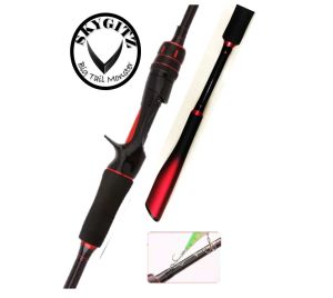 SKYGITZ MALAYSIA NAGA HITAM 40 TON CARBON SPINNING CASTING FISHING ROD