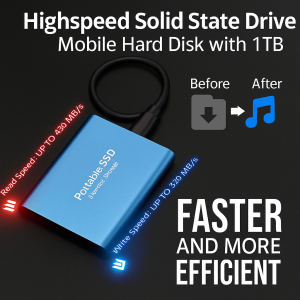 8TB SSD External Hard Drive Efficient Data Storage Type-3.1 High-speed Hard Drive SSD