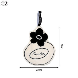 Hanging Hand Towel Double Layer Absorb Water Quick Drying Toilet Handkerchief Simple Household Children Fine Hand Towel