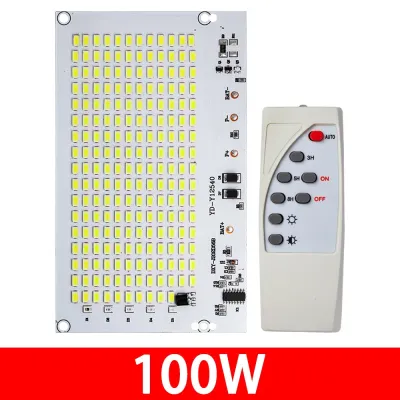 BESTOUR 1Pcs แสงสีขาว แผงไฟ LED พลังงานแสงอาทิตย์ 25/40/60/100/250 วัตต์ ซีเอ็มดี5730 แผงแหล่งกำเนิดแสง ทนทาน ความสว่างสูง ไฟส่องระยะไกลควบคุมด้วยรีโมต สำหรับโคมไฟสวนกลางแจ้ง