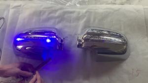 Cho TOYOTA PRIUS prius20 xw20 2003 2005 2007 2008 2009 Chrome xe chiếu hậu Phụ kiện mạ TRIM Door gương bìa với LED