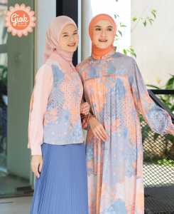 BLUS VYONA COLLAR BLOUSE BY GIOK BAHAN SILK PRINTING ALL SIZE ATASAN PREMIUM CANTIK MURAH NYAMAN MODIS