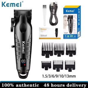 Kemei Black Wireless Mens Hair Clipper Professional Trimmer KM-2290