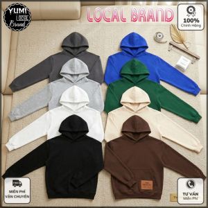 Áo Hoodie BASIC Nỉ Ngoại Cực dày - Nón to Bo chun Form rộng Giữ ấm Chống nắng (HD1000L - Chính Hãng)