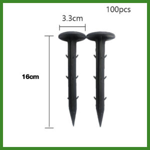 หมุดยึดผ้าคลุมวัชพืช แพคละ ประมาณ 100 ชิ้น หมุดปักผ้าคลุมดิน เหล็กเสียบ เหล็กปักดิน หมุดปักดิน ขนาด 5 นิ้ว และ 6 นิ้ว