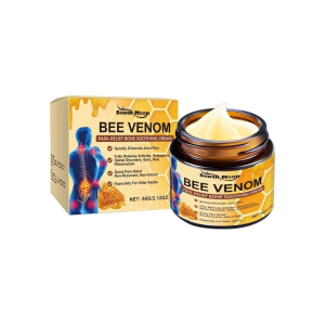 【Hot Sale】Bee Venom Turmeric Arthritis Care Cream Relieve Pain Care Lumbar Spine Shoulder Neck Joint Muscle Bone Soreness Ointment Arthritis Pain Soothing Hand And Foot Joint Discomfort Massage External Cream(60g)