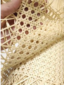 (Cắt lẻ theo yêu cầu) Lưới mây mắt cáo KHỔ 90 màu vàng nhạt trang trí nhà cửa nội thất