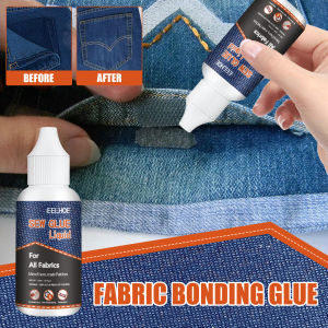 Eelhoe Liquid Instant Fabric Sew Glue Leather Sew Glue Kit Secure Fast Drying Glue Sewing Ultra-stick Stitc Supplies Adhesives 1pc Liquid Instant Fabric Sew Glue Leather Sew Glue Kit Secure Fast Drying Glue Liquid Sewing Ultra-stick Supplies Adhesives