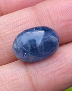 พลอย ไพลิน Blue Sapphire 10.75 กะรัต (Cts.) พลอยแท้ อัญมณีมงคลประจําวันเกิด เครื่องประดับพลอย