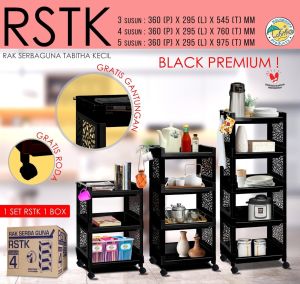 [COD] Tabitha Rak Plastik Serbaguna / Rak Yoyo Tingkat / Rak Dapur dengan Roda Premium - Tabitha RSTK