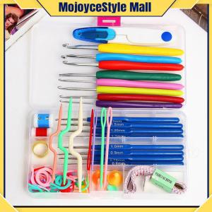16 Size Crochet Hook Set Crochet Hook Stainless Steel Long Crochet Needles Ergonomic Crochet Needles Set Knitting Accessories