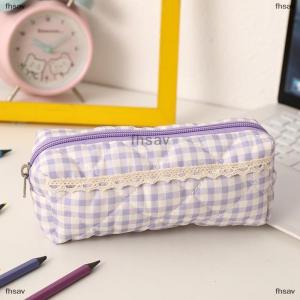 [COD] fhsav กระเป๋าใส่ดินสอลายสก็อตสุดน่ารักน่ารักกระเป๋าใส่เครื่องเขียนสำหรับนักเรียนความจุขนาดใหญ่กระเป๋าใส่ปากกาแบบเรียบง่ายกระเป๋าเครื่องสำอางสำหรับผู้หญิงของขวัญ