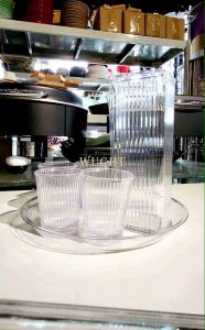【WUCHT】1200ml PC Clear Water Pitcher Water Carafe Jar Set with Cup 1200ml Lava 6PJS