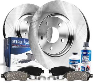 Detroit Axle - Front Brakes Kit for Chevy GMC Silverado Sierra Suburban Yukon XL Express Savana 1500 Tahoe Avalanche Cadillac Escalade Brake Rotors Ceramic Brakes Pads Replacement : 12.99 inch Rotor