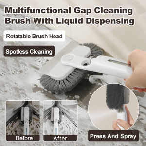 Liquid-Added Shoe Brush Multi-function Shoe Cleaning Brush Household Press-Type Liquid Discharge Soft-Bristle Laundry Cleaning Brush Does Not Damage Shoes Artifact加液缝隙清洁刷