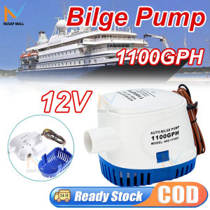 12V Bilge Pump 1100GPH Automatic Boat Marine Water Pump Submersible Yacht Boat Motor Seaplane Houseboat Pump