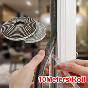 10Meters Brush Pile Seal Strip Sliding Door Soundproof Door Gap Blocker Door Window Seal Strip Door Stopper Soundproof