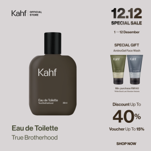 "Kahf True Brotherhood Eau De Toilette 35 ml Long-Lasting Fragrance (EDT) - Perfume Scent Inspired by Nature (Cinnamon Citrus Tonka Beans Lavender)  - Wangi Tahan Lama - Masculine Scent  香水