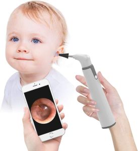 Wireless Otoscope Ear Scope with 720P HD Ear Camera and 6 LED Lights Ear Wax Removal Tool Camera with Gyroscope Digital Otoscope with Light Compatible with iPhone and Android