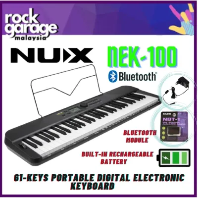 Nux NEK-100 61-Keys Portable Digital Electronic Keyboard ( NEK100 / NEK 100 )