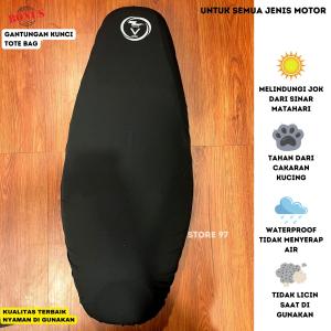 COVER JOK MANTEL AKNA DRAGON SEAT COVER JOK ANTI AIR/SARUNG JOK ANTI AIR/PELINDUNG JOK CAKAR KUCING/COVER JOK VARIOCOVER JOK MIO/COVER JOK SCOOPY/COVER JOK BEAT ALL MOTOR Cover Jok Motor Exclusive Gibsprotect Spesial Warna Jet Black Efex Daun Talas Sarung