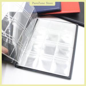 [PureZone] 120 túi Album cho tiền xu Bộ sưu tập Cuốn sách trang trí nhà Album đồng xu Album chủ sở hữu bộ sưu tập Cuốn sách sổ lưu niệm hàng tăng gấp đôi Nga