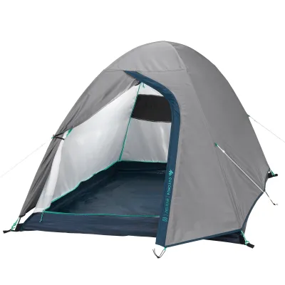 Decathlon Camping Tent MH100 - 2 Person (130 x 210 cm Easy Assembly Easy Transport) - Quechua