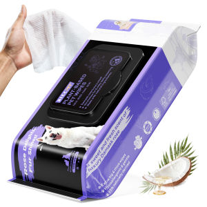 HICC PET Hypoallergenic Plant-Based Pet Wipes Cleaning Deodorizing Wipes for Dogs&Cats Nourishes Fur 100/400/120pcs