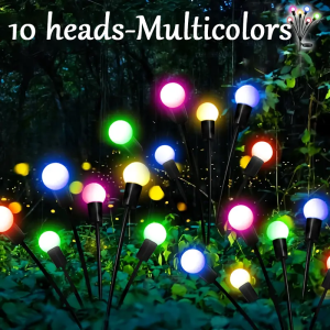 Solar Garden Light 4pcs Firework Lights 8Modes Hari Raya Lights Solar Light Outdoor Ramadan Hari Raya Decoration 2026