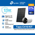 TP-Link Official Store | Tapo C410 Kit | 2K 3MP Solar-Powered Security Outdoor WiFi IP Security Cctv Sale Camera Connect to Cellphone with Mic and Speaker. 