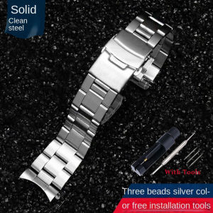Zhangeer Solid Stainless Steel Wristband For Casio MDV106-1A MDV-107 MTP-VD01 MDV-106D Stainless Steel Wristband Watch Accessories Metal Bracelet 20mm 22mm Watch Strap Replacement With Tools