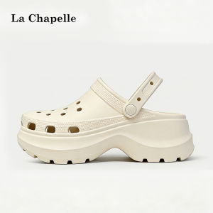 [Free Shipping] La Chapelle New Thick-Soled Height-Increasing Couple-Style Summer Sandals With A Closed-Toe Design Suitable For Outdoor Wear And Featuring A Non-Slip Sole Also Available In A Parent-Child Style