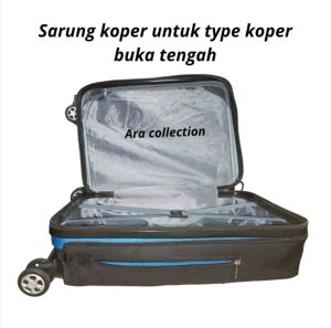Sarung Koper | Cover Koper | Luggage Cover | Pelindung Koper Buka Depan & Tengah Mika Tebal Transparan Scuba Elastis Resleting Bisa Gembok / Kunci  Untuk Merek Koper President Ukuran S M L XL | 18 20 21 22 24 25 26 27 28 29 30 Inch