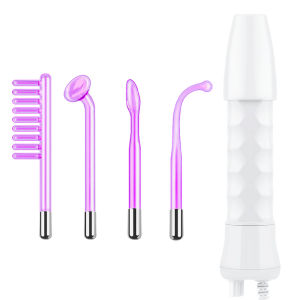 High Frequency Facial Machine - Portable High Frequency Therapy Wand with 4 Argon Light Therapy for Skin Tightning