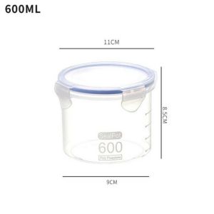 Toples PP Transparan Plastik Makanan Food Container ANTI TUMPAH Tempat Penyimpanan Snack Sealpot Wadah Simpan