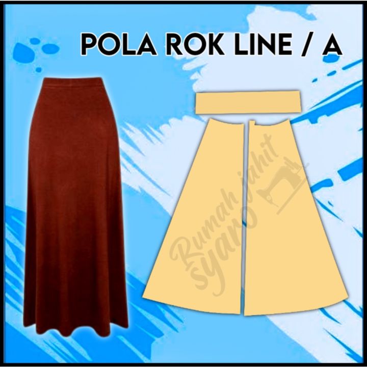 Pola Instan Jiplak Rok Baju Dress A Line Duyung Setengah lingkaran Span  Lilit Payung Kebaya Dress Dasar - RJS Pola | Lazada Indonesia