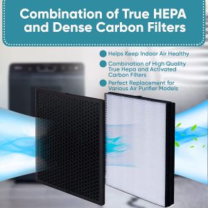 🔥Original and Authentic🔥Replacement Compatible with Philips ac3259 ac3257 ac3256 ac3258 ac3254 ac3252 ac4550 fy3433 fy3432 Filter Air Purifier Accessories HEPA&Active Carbon Nano Protect filter Series 3000 3000i