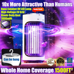 Wireless Mosquito Killer Lamp 4000mAh Rechargeable UV &Timed Function Indoor&Outdoor Insect Repellent Trap