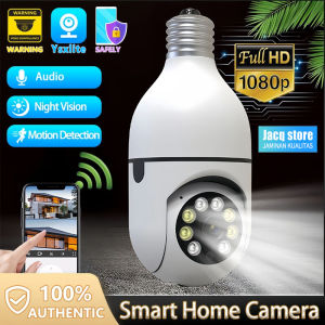 JacqStore Kamera CCTV Wifi Terhubung ke Ponsel Kamera Bohlam CCTV dengan Kamera Keamanan Cerdas Suara Nirkabel 1080P