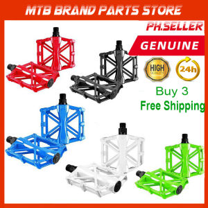 A Pair 2pcs Aluminum Alloy Ultralight Mountain Bike Flat Pedal For Bicycle Pedals