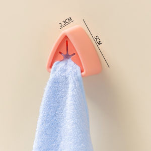 ตะขอแขวนผ้าเช็ดตัว ที่แขวนปลั๊กผ้าเช็ดตัว คลิปหนีบผ้าขนหนูติดผนัง Towel Hook ไม่จําเป็นต้องเจาะผนัง แร็คเศษผ้า