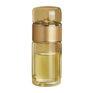 Double Wall Insulated Teas Infuser Cup With Leakproof Lid Double Wall Borosilicate Glass For Teas Leaf Brewing