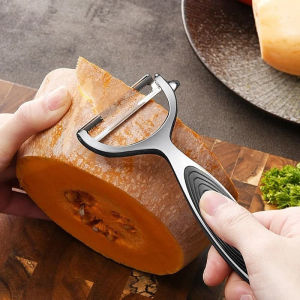 Flat Vegetable Peeler Stainless Steel Potato Carrot Slicer Grater Y Shape Multi-function Kitchen Tool