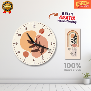 Grosir jam dinding Beli 1 GRATIS 1 hiasan dinding/jam dinding anak Tema Aesthetic/jam dinding anak karakter/jam dinding anak aesthetic