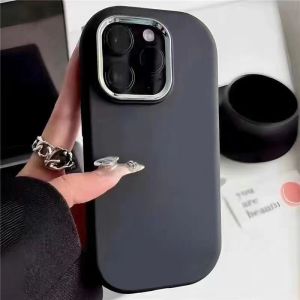 Case For Infinix Smart 8 Tecno Spark Go 2024 Hot 40i 30i 30 40 Pro Note 40Pro Smart7 Tecno Spark 20C 20Pro 20 10 10C Luxury Plating Metal Lens Simple Solid Color Casing Back Cover