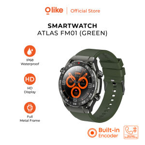 Olike  Smartwatch Atlas FM01 HD Display IP68 Water Resistant Full Metal Frame