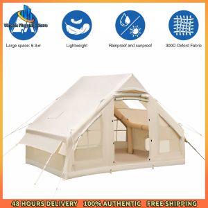 Vktech Spacious 6.3m² Automatic Inflatable Tent for Camping with Hand Pump Perfect for Family Outdoor Travel