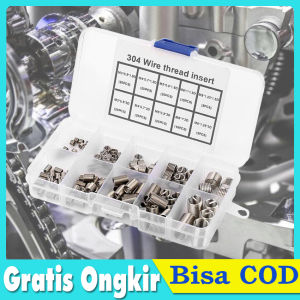 150Pcs/Set M3-M6 Stainless Steel BAUT KUNCI Thread Insert Screws recoil helicoil