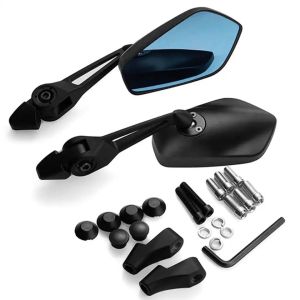 Motorcycle Side Mirror V2 Street King Anti-glare Street King Adjustable Blue Lens