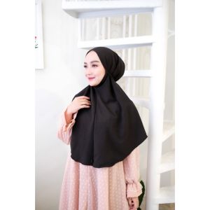Koyu Hijab Bergo Plain Premium Super Arabelle